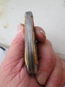 VTG ROBESON SHUREDGE ROCHESTER Jigged Worm Groove Bone Tear drop Knife 62229-1-4 VTG ROBESON SHUREDGE ROCHESTER Jigged Worm Groove Bone Tear drop Knife 62229-1-4