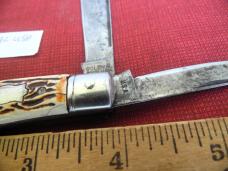 VINTAGE COLONIAL PROV. USA APPROX 3-3/4" JACK KNIFE USED CARBON STEEL WITH EDGE VINTAGE COLONIAL PROV. USA APPROX 3-3/4" JACK KNIFE USED CARBON STEEL WITH EDGE