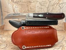 NORTHWOODS KNIVES GEC GREAT EASTERN CUTLERY OCOEE JACK Red Linen Micarta + Slip NORTHWOODS KNIVES GEC GREAT EASTERN CUTLERY OCOEE JACK Red Linen Micarta + Slip