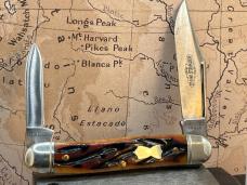 GEC Great Eastern Cutlery 66 Northfield Lil Cowboy 661225 Amber Worm Groove Bone GEC Great Eastern Cutlery 66 Northfield Lil Cowboy 661225 Amber Worm Groove Bone