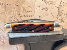 GEC Great Eastern Cutlery 66 Northfield Lil Cowboy 661225 Amber Worm Groove Bone GEC Great Eastern Cutlery 66 Northfield Lil Cowboy 661225 Amber Worm Groove Bone