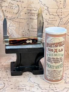 GEC Great Eastern Cutlery 66 Northfield Lil Cowboy 661225 Amber Worm Groove Bone GEC Great Eastern Cutlery 66 Northfield Lil Cowboy 661225 Amber Worm Groove Bone