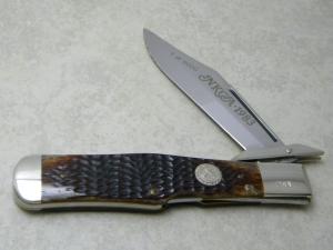 Case XX USA Bone 1 of 6,000 NKCA Coke Bottle Lockback Knife 1983