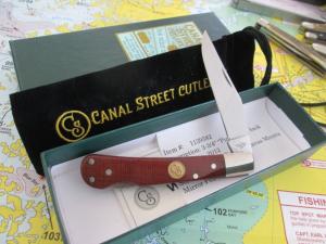 NEW 2012 CANAL STREET Cutlery USA MADE Pinch Lock Back Knife 1139582 D2 Steel