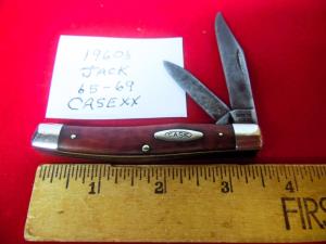 CASE XX VINTAGE 6232 PRE OWNED & FUNCTIONAL 1965-69 JACK KNIFE WITH POP AND GOOD EDGE