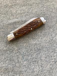 SPECTACULAR!! RARE!! Antique J. RUSSELL & CO., GREEN RIVER WORKS, Bone Handle, Dog-Leg-Jack Knife SPECTACULAR!! RARE!! Antique J. RUSSELL & CO., GREEN RIVER WORKS, Bone Handle, Dog-Leg-Jack Knife