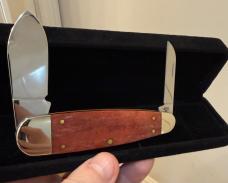 2000 Case XX Snowshoe/Sleeveboard dubbed “The Outlaw” w/missing USA stamp.  Limited Edition & Mint.