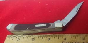 SCHRADE OLD TIMER 94OT PROJECT KNIFE USED LITTLE IF ANY FROM A FEW YEARS BACK DELRIN & BRASS LINER