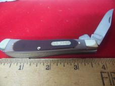 SCHRADE OLD TIMER 94OT PROJECT KNIFE USED LITTLE IF ANY FROM A FEW YEARS BACK DELRIN & BRASS LINER