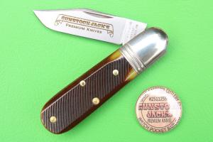 Great Eastern Cutlery SFO 251125SS "Watch Pocket Barlow"- Antique Yellow Saw Cut Bone #A