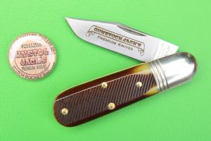 Great Eastern Cutlery SFO 251125SS "Watch Pocket Barlow"- Antique Yellow Saw Cut Bone #C