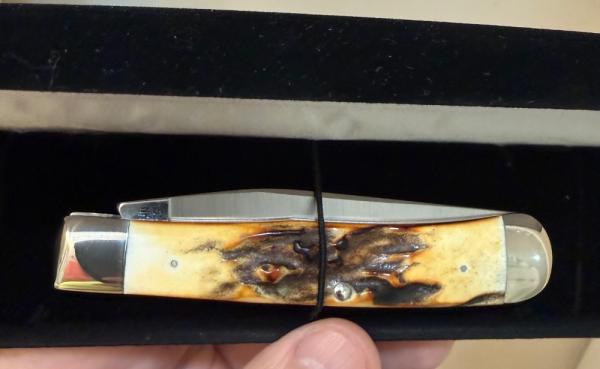 1978-79 Case XX Trapper 1st One Blade Trapper Produced/1st Twice Dated. Awesome Stag on this one! 1978-79 Case XX Trapper 1st One Blade Trapper Produced/1st Twice Dated. Awesome Stag on this one!