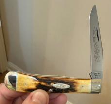 1978-79 Case XX Trapper 1st One Blade Trapper Produced/1st Twice Dated. Awesome Stag on this one! 1978-79 Case XX Trapper 1st One Blade Trapper Produced/1st Twice Dated. Awesome Stag on this one!