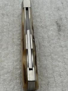Benchmark Sliding Lockback 1 Blade Stag Pocket Knife (48) Benchmark Sliding Lockback 1 Blade Stag Pocket Knife (48)