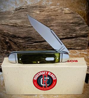 RoseCraft Blades Birchfield Camp Jack RCT034-GJB Green Jigged Bone 14C28N