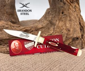 Robeson Swing Guard Lockback Red Jigged Folding Stainless Pocket Knife 612872