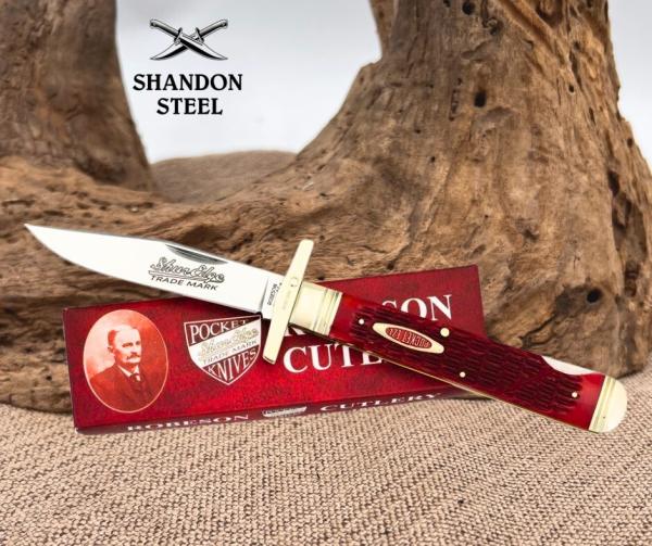 Robeson Swing Guard Lockback Red Jigged Folding Stainless Pocket Knife 612872 Robeson Swing Guard Lockback Red Jigged Folding Stainless Pocket Knife 612872