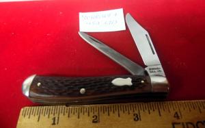 SCHRADE+ USA LTD TRAPPER 3-3/4" PRE OWNED ONE BLADE USED? GOOD EDGE GREAT DAILY CARRY