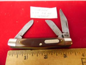 VINTAGE SCHRADE USA 34OT STOCKMAN APPROX.3-1/2" PRE OWNED FROM YEARS OF STORAGE