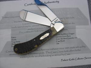 Case Classic 62100 Green Bone Saddlehorn Knife 1 of 500