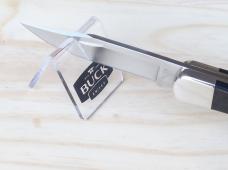 Buck 110 Folding Hunter Knife - Nickel Silver Ebony 420HC Clip Point Blade - New Buck 110 Folding Hunter Knife - Nickel Silver Ebony 420HC Clip Point Blade - New