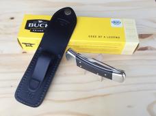 Buck 110 Folding Hunter Knife - Nickel Silver Ebony 420HC Clip Point Blade - New Buck 110 Folding Hunter Knife - Nickel Silver Ebony 420HC Clip Point Blade - New
