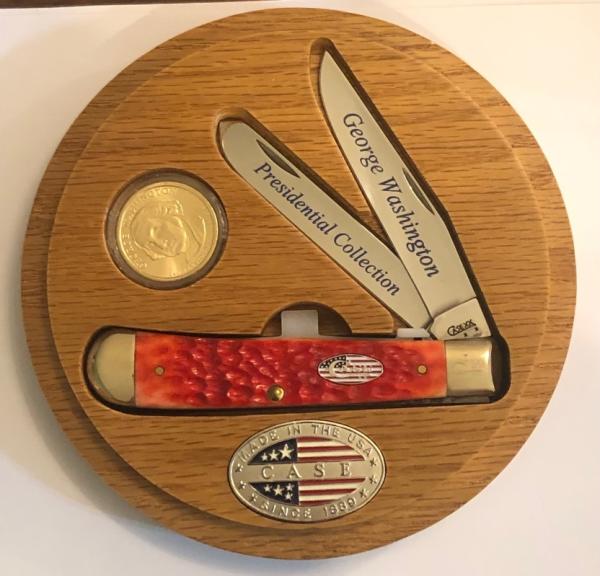 New In Display Case George Washington Trapper And Dollar Coin New In Display Case George Washington Trapper And Dollar Coin