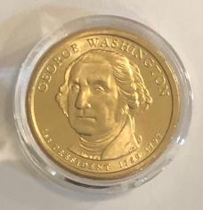New In Display Case George Washington Trapper And Dollar Coin New In Display Case George Washington Trapper And Dollar Coin