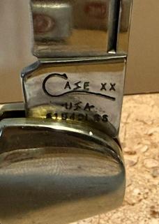 1998 POCKET WORN GREEN BONE COPPERLOCK  IN ORGINAL BOX