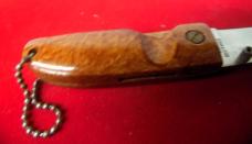 KEY CHAIN HARDWOOD SCALES AND GOOD EDGE IMPORTED LINERLOCK 3-1/4" WELL CARED FOR KEY CHAIN HARDWOOD SCALES AND GOOD EDGE IMPORTED LINERLOCK 3-1/4" WELL CARED FOR