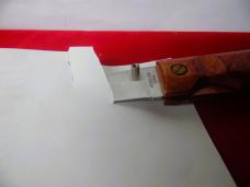 KEY CHAIN HARDWOOD SCALES AND GOOD EDGE IMPORTED LINERLOCK 3-1/4" WELL CARED FOR KEY CHAIN HARDWOOD SCALES AND GOOD EDGE IMPORTED LINERLOCK 3-1/4" WELL CARED FOR