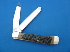 Case Classic 6254 Green Bone Handle Trapper Knife