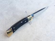 Buck Knives 110 Folding Hunter Knife Ebony Scales 420HC Drop Point Blade - NEW