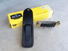 Buck Knives 110 Folding Hunter Knife Ebony Scales 420HC Drop Point Blade - NEW