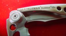 STAINLESS LEATHERMAN SKELETOOL KBx PART SERRATED PRE OWNED FROM STORAGE VERY NICE STAINLESS LEATHERMAN SKELETOOL KBx PART SERRATED PRE OWNED FROM STORAGE VERY NICE