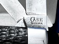 Vintage CASE TESTED XX 1920’s Heavy Jack 62031 Knife 3-3/4” Black Jigged Composition Exc.Snap Exclnt Vintage CASE TESTED XX 1920’s Heavy Jack 62031 Knife 3-3/4” Black Jigged Composition Exc.Snap Exclnt