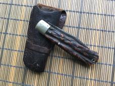 REMINGTON R1306 STAG. BULLET KNIFE early1920 era REMINGTON R1306 STAG. BULLET KNIFE early1920 era