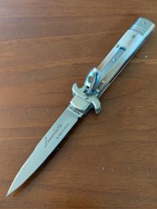 20CM-8 INCH AKC LEVERLETTO SWEDGE BLADE BRAZILIAN HORN NICKEL SILVER BOLSTERS AUTOMATIC 20CM-8 INCH AKC LEVERLETTO SWEDGE BLADE BRAZILIAN HORN NICKEL SILVER BOLSTERS AUTOMATIC