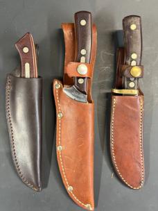3 Schrade fixed blade knives 3 Schrade fixed blade knives
