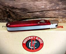 RoseCraft Blades Tuckahoe Jack RCT032-RJB Red Barnboard Jigged Bone 14C28N Stainless RoseCraft Blades Tuckahoe Jack RCT032-RJB Red Barnboard Jigged Bone 14C28N Stainless