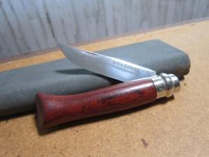 OPINEL #6 Virobloc Brevete Burgundy Color FRANCE MADE KNIFE 