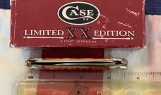 Case xx 1996 Canoe w/ Nice Brown Bone Handles (mdl# 62131 SS) with Indian in Canoe Blade Etch -NOS Case xx 1996 Canoe w/ Nice Brown Bone Handles (mdl# 62131 SS) with Indian in Canoe Blade Etch -NOS
