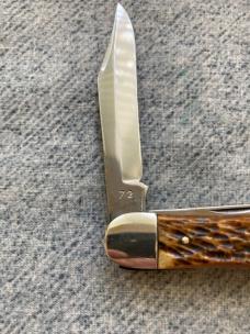 WOW!! CAMILLUS, NEW YORK, U.S.A., 3-Blade, Bone Handle, Saber Cut M.B., Balloon Pattern Pocket Knife WOW!! CAMILLUS, NEW YORK, U.S.A., 3-Blade, Bone Handle, Saber Cut M.B., Balloon Pattern Pocket Knife