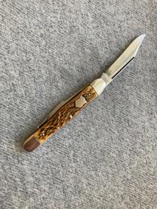 WOW!! CAMILLUS, NEW YORK, U.S.A., 3-Blade, Bone Handle, Saber Cut M.B., Balloon Pattern Pocket Knife WOW!! CAMILLUS, NEW YORK, U.S.A., 3-Blade, Bone Handle, Saber Cut M.B., Balloon Pattern Pocket Knife