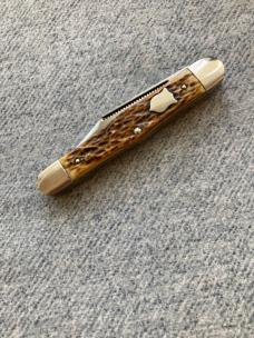 WOW!! CAMILLUS, NEW YORK, U.S.A., 3-Blade, Bone Handle, Saber Cut M.B., Balloon Pattern Pocket Knife WOW!! CAMILLUS, NEW YORK, U.S.A., 3-Blade, Bone Handle, Saber Cut M.B., Balloon Pattern Pocket Knife