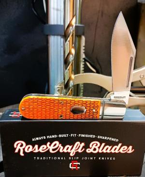 RoseCraft Blade Original Bourbon Bone Dragon Scale RCT010 14C28N Stainless