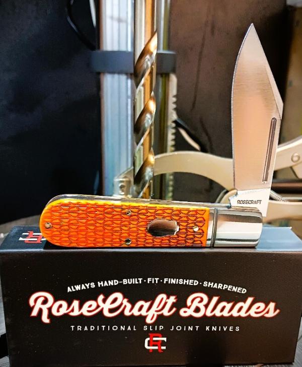 RoseCraft Blade Original Bourbon Bone Dragon Scale RCT010 14C28N Stainless RoseCraft Blade Original Bourbon Bone Dragon Scale RCT010 14C28N Stainless