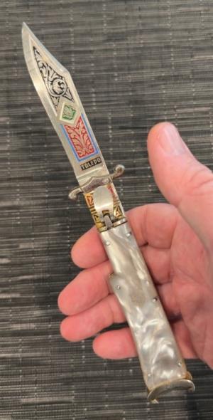 Rare Decorated Toledo Shell Puller Swing Guard