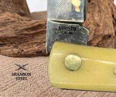 Marble's White Smooth Bone Work Knife 3 3/4" Single Blade Pocket Knife MR579 -14 Marble's White Smooth Bone Work Knife 3 3/4" Single Blade Pocket Knife MR579 -14