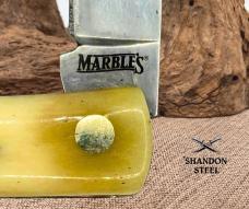 Marble's White Smooth Bone Work Knife 3 3/4" Single Blade Pocket Knife MR579 -14 Marble's White Smooth Bone Work Knife 3 3/4" Single Blade Pocket Knife MR579 -14